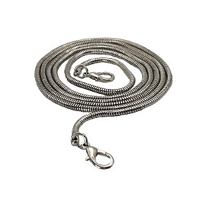 Alça para bolsa de corrente rabo de rato prateada RY2428