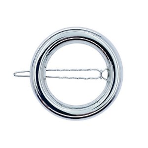 Presilha círculo metal prateado 29787