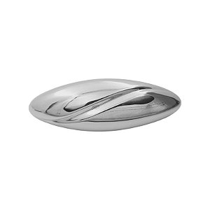 Presilha ondulada metal prateado 30668