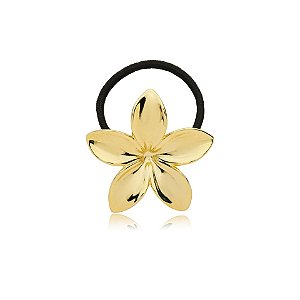 Rabicó flor metal dourado 36186