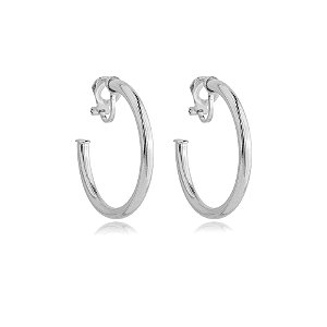 Brinco pressão argola ródio semijoia 6221605