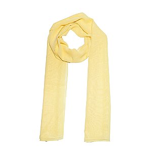 Lenço echarpe amarelo claro LEN-032