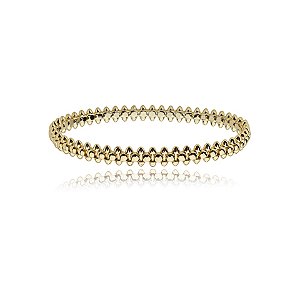 Bracelete spike zircônia ouro semijoia SZ-240536