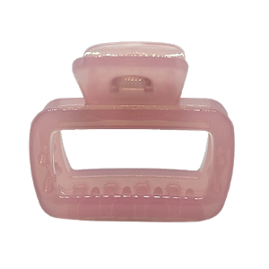 Piranha de cabelo acetato rosa vazada