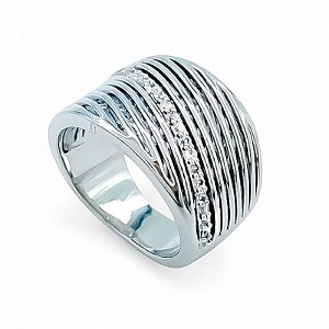 Anel zircônia ródio semijoia JZ-240520