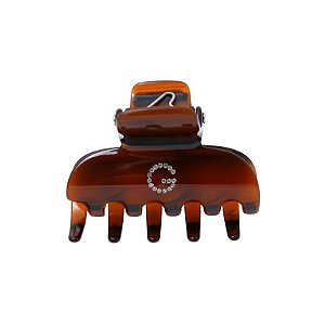 Piranha de cabelo Bianca acrílico marrom letra G 05 003