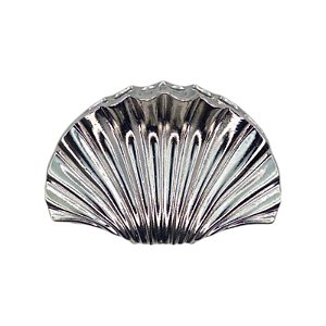 Piranha de cabelo Rellie concha metal prateado