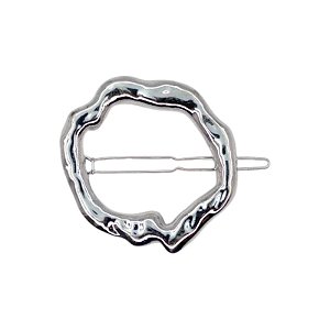 Presilha orgânica Rellie metal martelado prateado