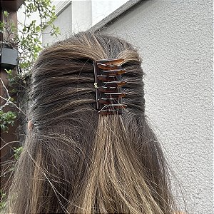 Pente Bianca crab m acrílico marrom 90 022