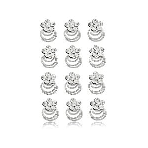 Kit terere florzinha p strass 12 peças BP-25