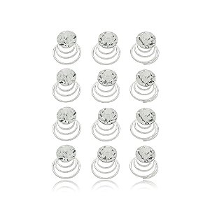 Kit terere ponto de luz m strass 12 peças BP-643