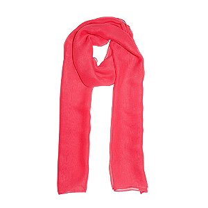 Lenço echarpe rosa chiclete LEN-056