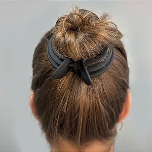 Piranha de cabelo acetato preto fosco