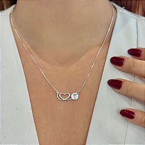 Colar profissão contabilidade prata 925