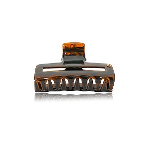 Piranha de cabelo Bianca retangular m chocolate amargo 05 288