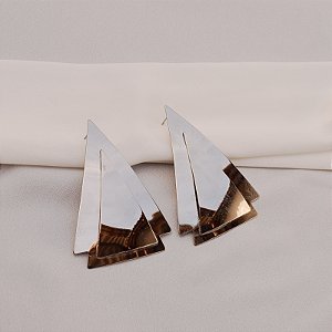 Maxi brinco triangular