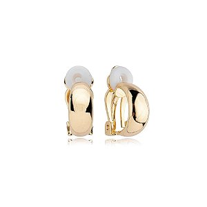 Brinco pressão meia argolinha ouro semijoia 24a07006