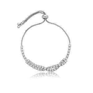 Pulseira gravatinha zircônia ródio semijoia 24k20087