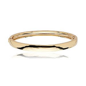 Bracelete liso ouro semijoia 24k16058