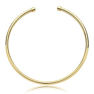 Colar aro tubo ouro semijoia 49315