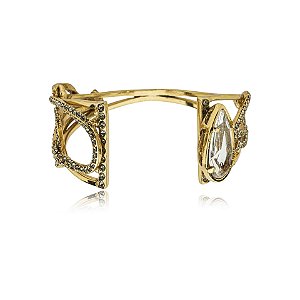 Bracelete Claudia Arbex cristais ouro vintage