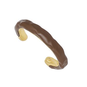 Bracelete Nádia Gimenes resina mocha mouse