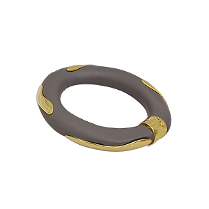 Bracelete Nádia Gimenes resina cinza