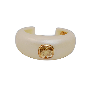 Bracelete Nádia Gimenes resina perolado