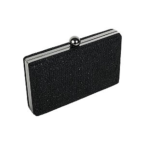 Clutch retangular preto E-52