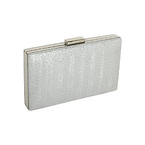 Clutch retangular prata E-37