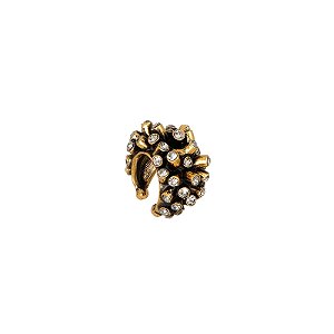 Piercing de encaixe Hector Albertazzi maré cristais ouro vintage