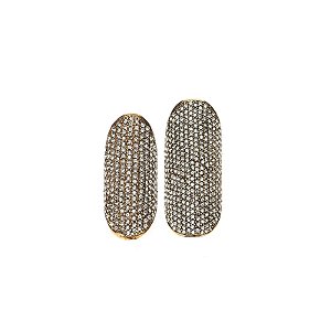 Kit 2 anéis Hector Albertazzi mel strass ouro vintage