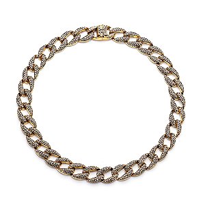 Colar Hector Albertazzi light grumê ouro vintage