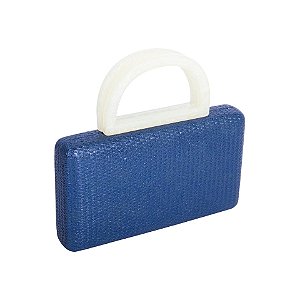 Clutch retangular azul J9871
