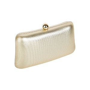 Clutch retangular dourada S-396