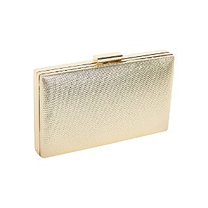 Clutch retangular dourada M-994