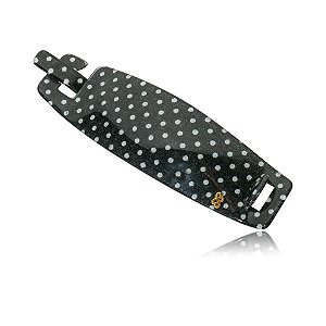 Presilha palito Bianca preto poá branco 80 019