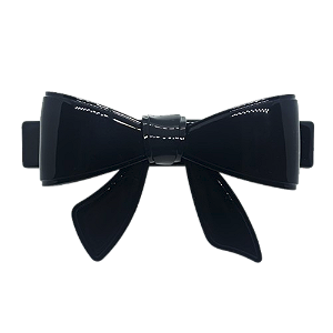 Presilha acetato laço preto