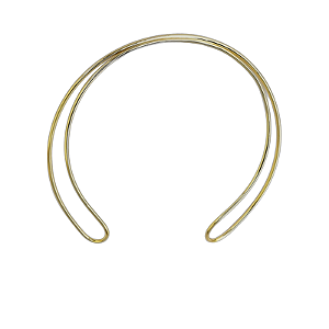 Colar choker Lita Raies ouro semijoia