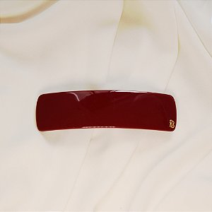Presilha retangular Bianca acrílico burgundy 00 052