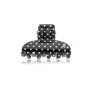 Piranha de cabelo Bianca acrílico preto poá branco 05 008