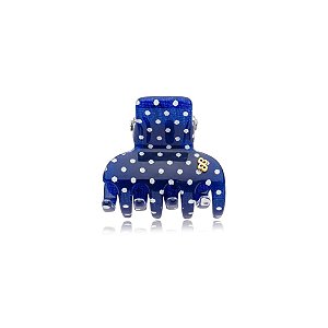 Piranha de Cabelo Bianca acrílico azul poá branco 05 067