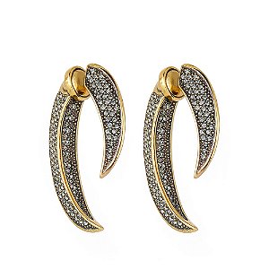 Brinco Hector Albertazzi safari vela ouro vintage