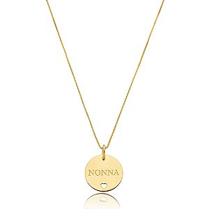 Colar nonna ouro semijoia
