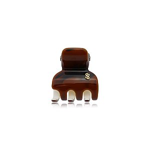 Piranha de cabelo Bianca acrílico bicolor marrom e off white 05 007