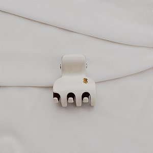 Piranha de cabelo Bianca acrílico bicolor off white e marrom 05 007