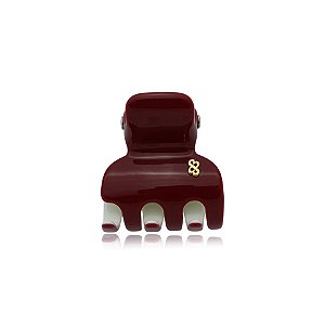 Piranha de cabelo Bianca acrílico bicolor vermelho burgundy e off white 05 007