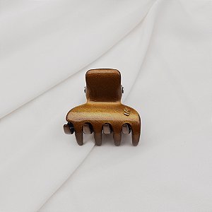 Piranha de cabelo Bianca acrílico bicolor dourado e preto 05 067