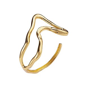 Bracelete Bah Porto vazado ouro semijoia