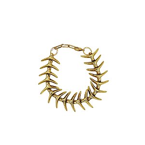 Pulseira Palone Design espinha ouro vintage